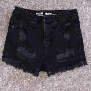 High-waisted Mossimo black shorts